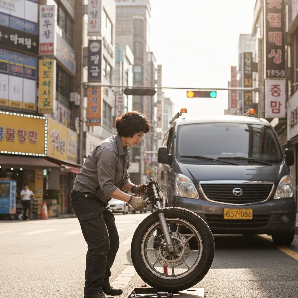 에어바이크 타이어 교체 서비스